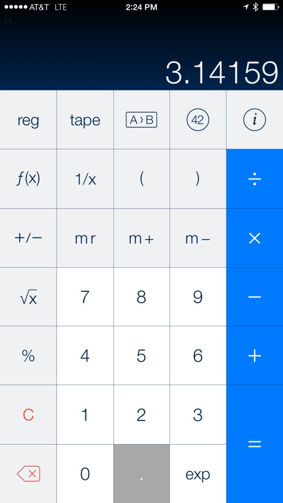 PCalc for iPhone