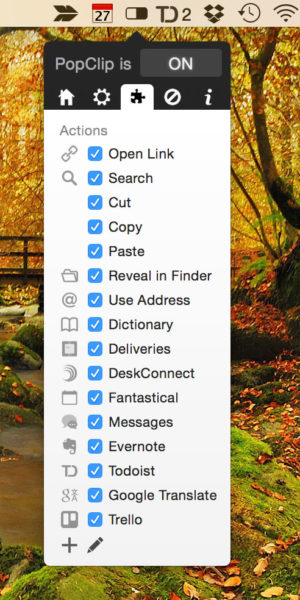 How to get iOS popup menus in OS X with PopClip
