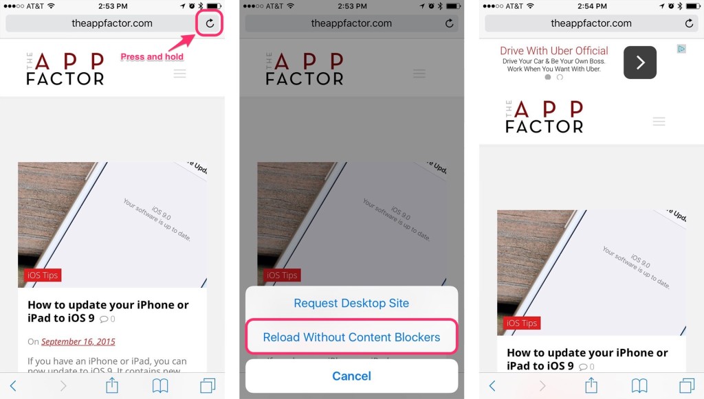 iOS 9 content blockers: How to enable, use, and manage them