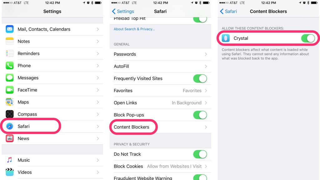 How to install content blocker in iOS 9