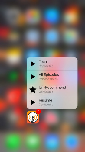 Best 3D Touch apps: Overcast