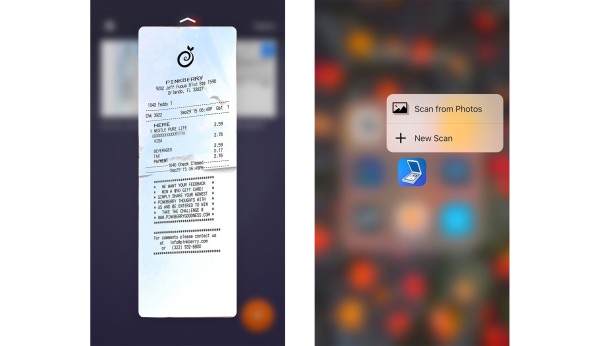 Best 3D Touch apps: Scanner Pro