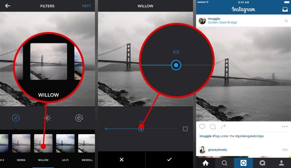 Instagram tips: How to adjust the strength or intensity of a filter