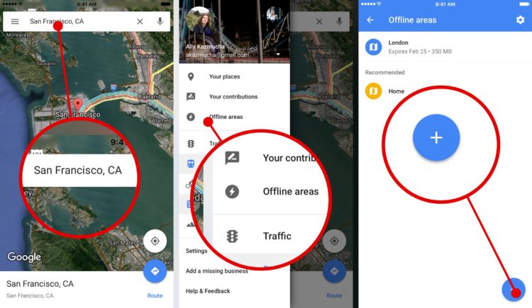 How to save offline maps on iPhone with Google Maps