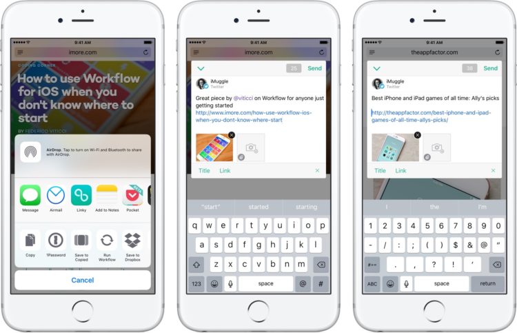 My most used iOS app extensions