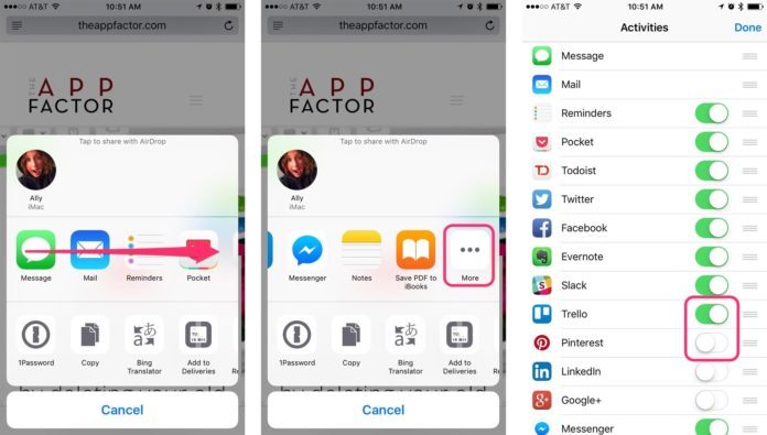 How to use share extensions on iPhone and iPad
